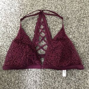 Victoria’s Secret maroon bralette